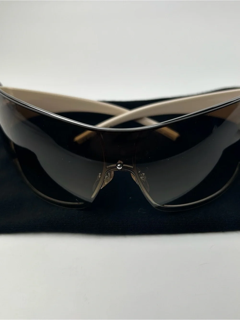 Giorgio Armani Women's Brown Gradient Shield Sunglasses